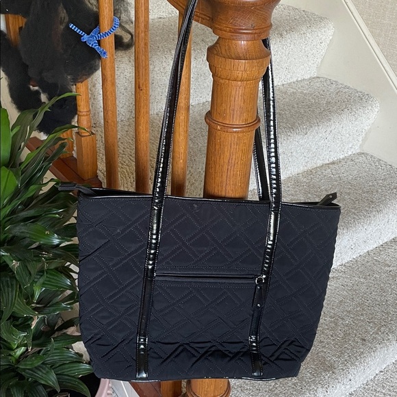 Vera Bradley Black Bohemian Quilted Lab Top Tote Carrying Case - Picture 5 of 11